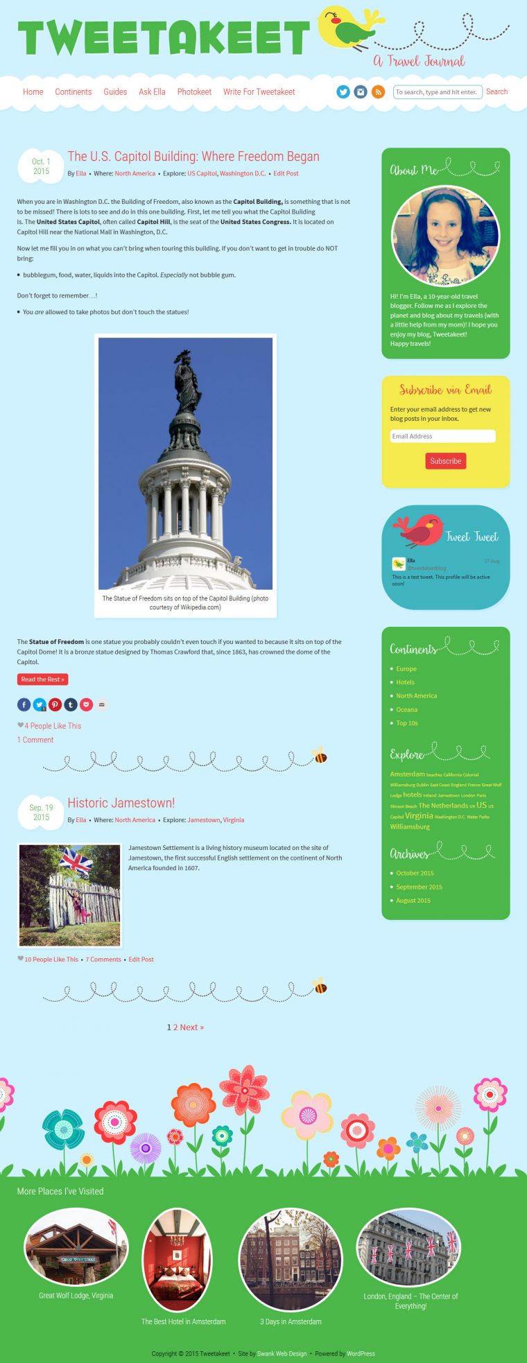 Blog Design for Tweetakeet by Swank Web Design
