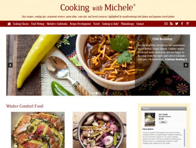 Cooking With Michele home page