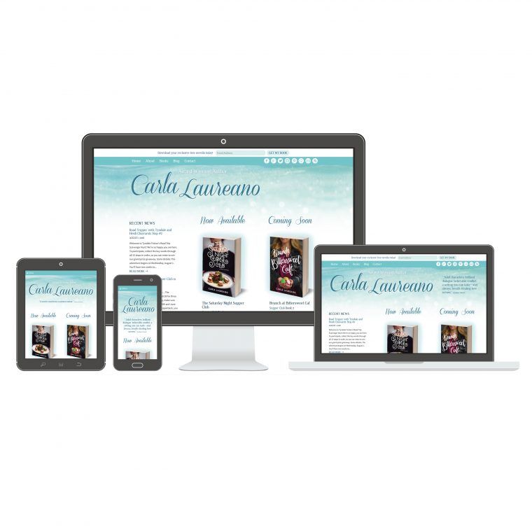 Responsive Website Design for Author Carla Laureano by Swank Web Design