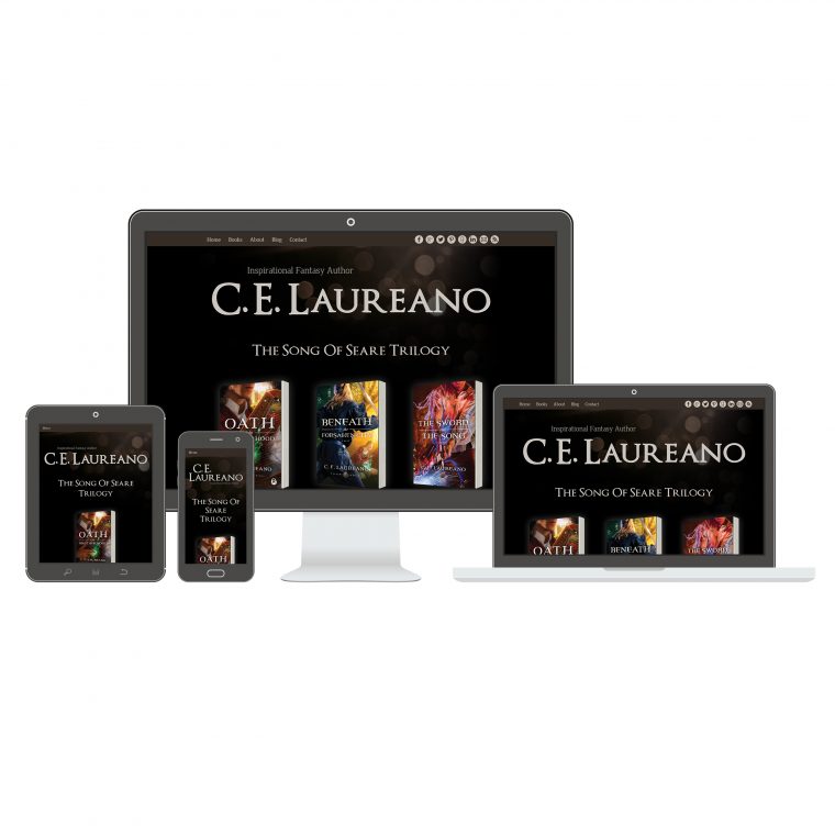 Responsive Website Design for Author C.E. Laureano by Swank Web Design